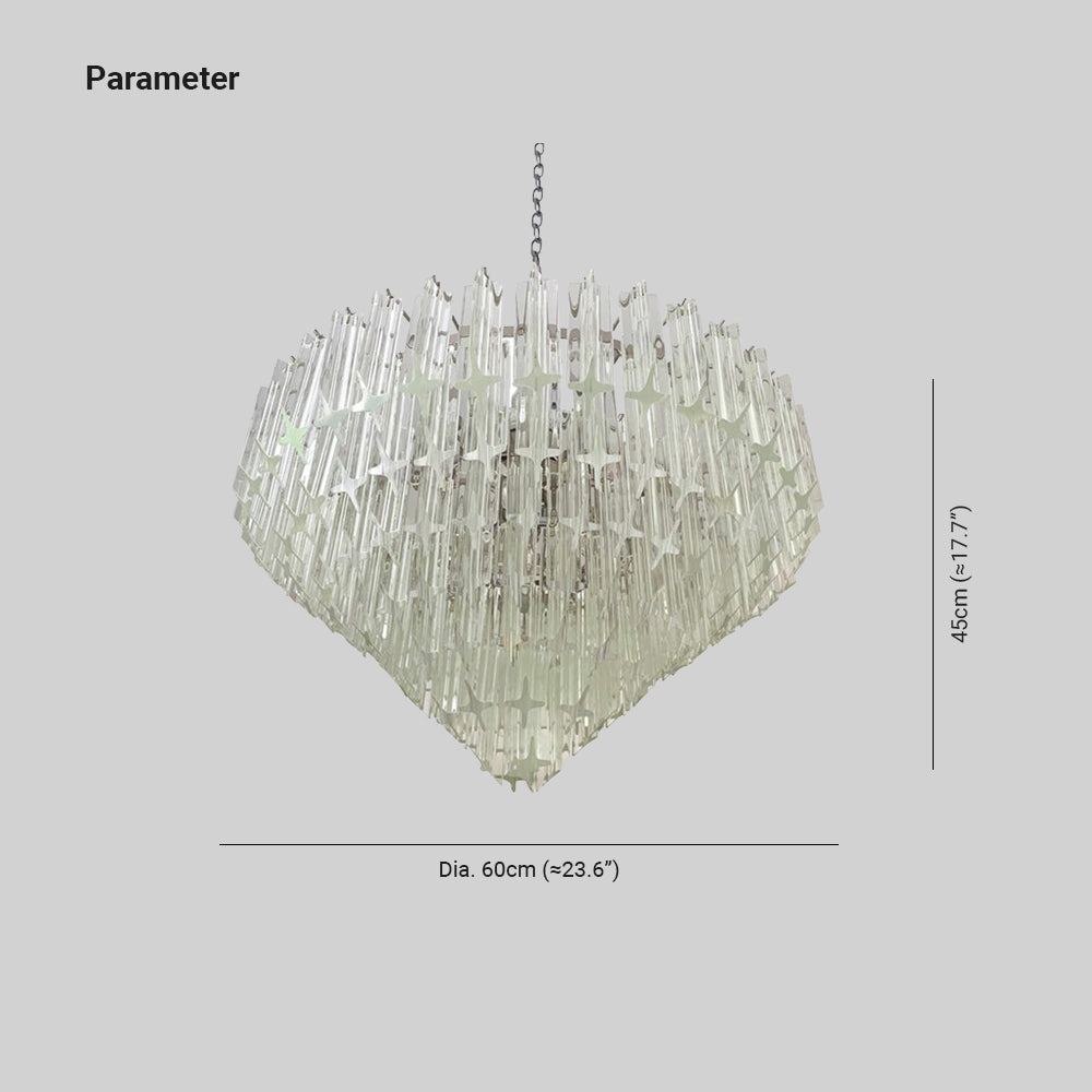 Silva Moderno Lusso Arte LED Lampade a Sospensione Vetro Soggiorno