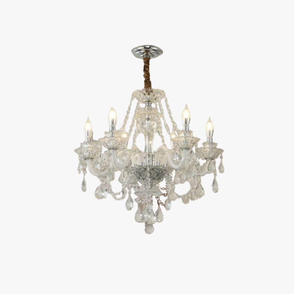 Silva Francese Cristallo Metallo Lampadari Soggiorno Sala da Pranzo