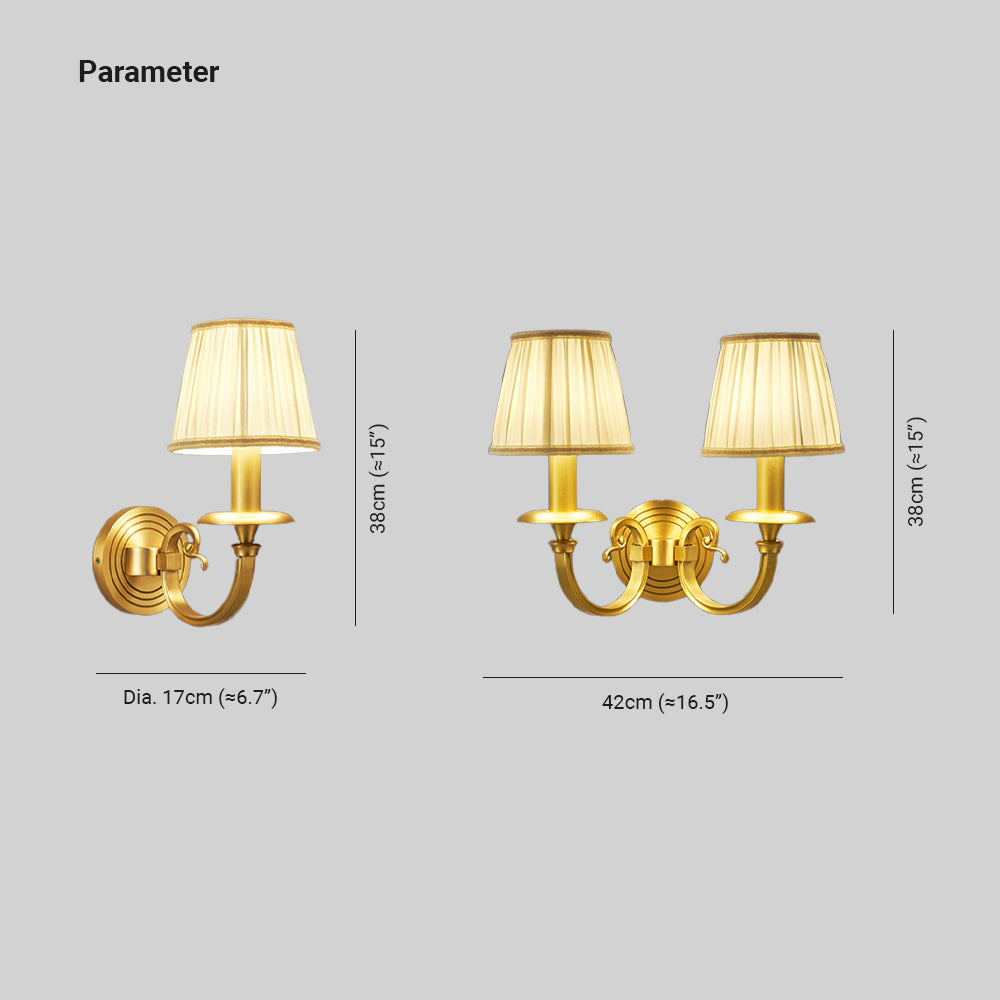Silva Decorativo Applique Metallo Tessuto Soggiorno Camera da Letto