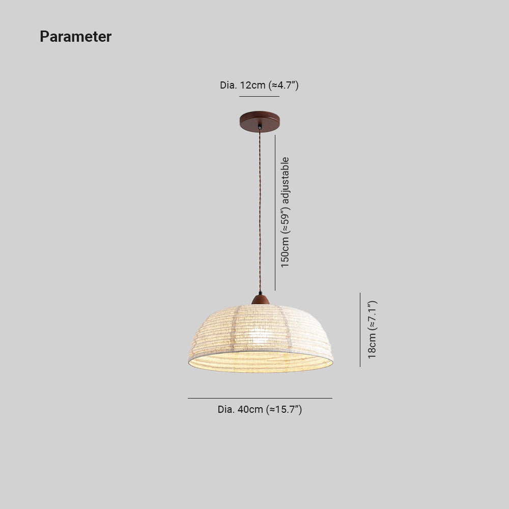 Ritta Retro Lanterna Bianco Legno Stoffa Lampade a Sospensione Studio Cucina