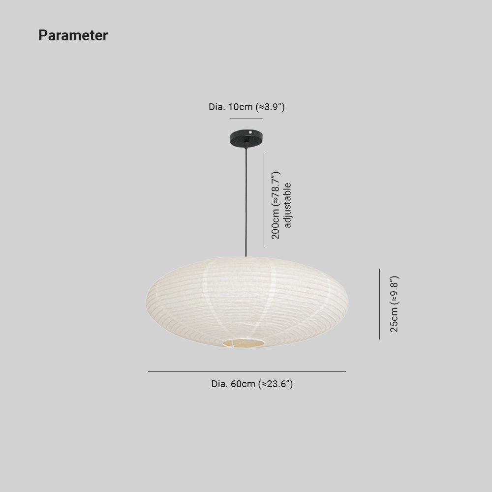 Ritta Wabi-sabi Retro Globo Metallo Carta LED Lampade a Sospensione Sala da Pranzo