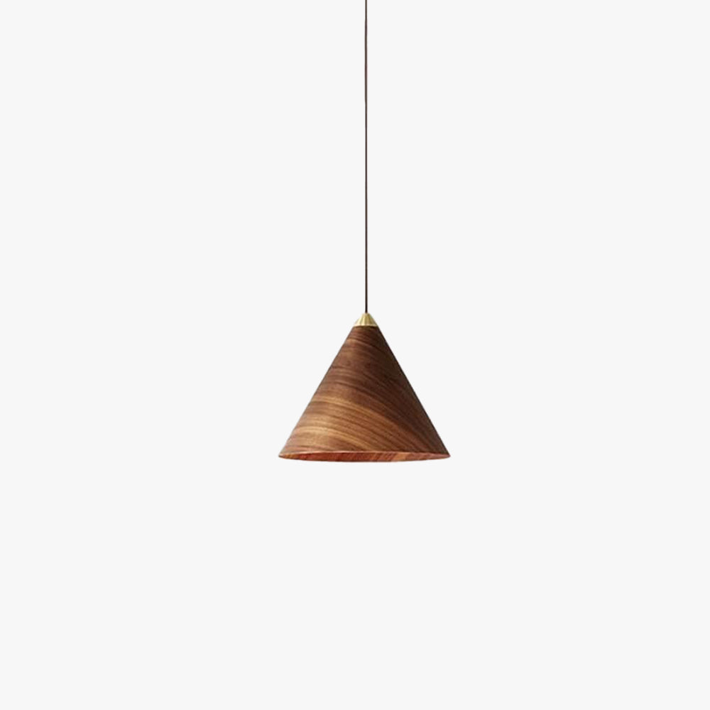 Valentina Vintage Minimalista Metallo Nero Noce Lampade a Sospensione Sala da Pranzo Bar