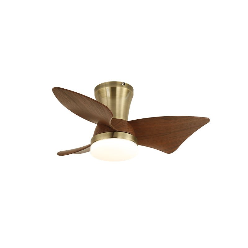 Ventilatore da soffitto Luvora minimalista in legno con luce, varie dimensioni dei modelli