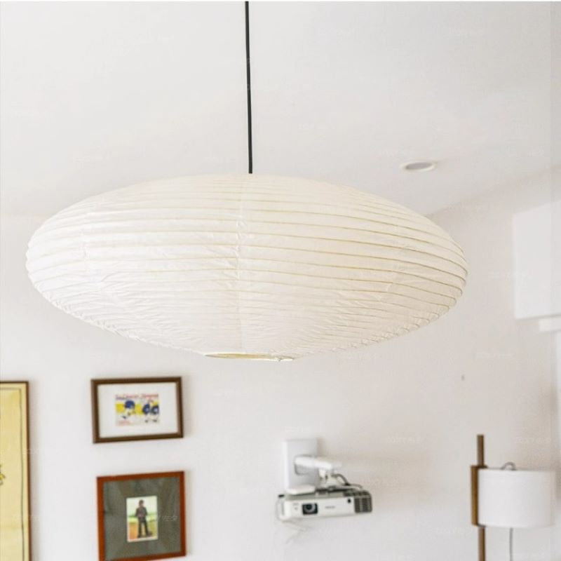 Ritta Wabi-sabi Retro Globo Metallo Carta LED Lampade a Sospensione Sala da Pranzo