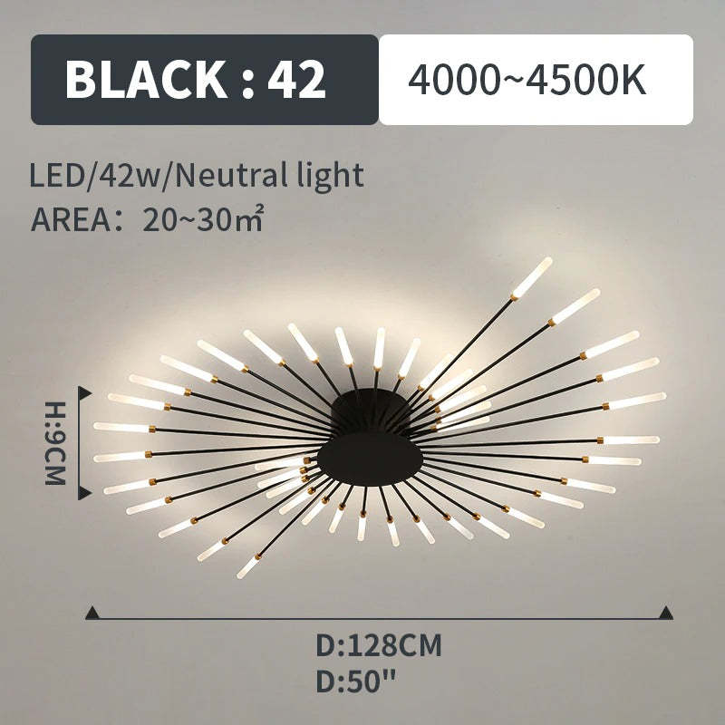 Arisha Moderni LED Montaggio Incasso Plafoniere Fuochi Artificiali