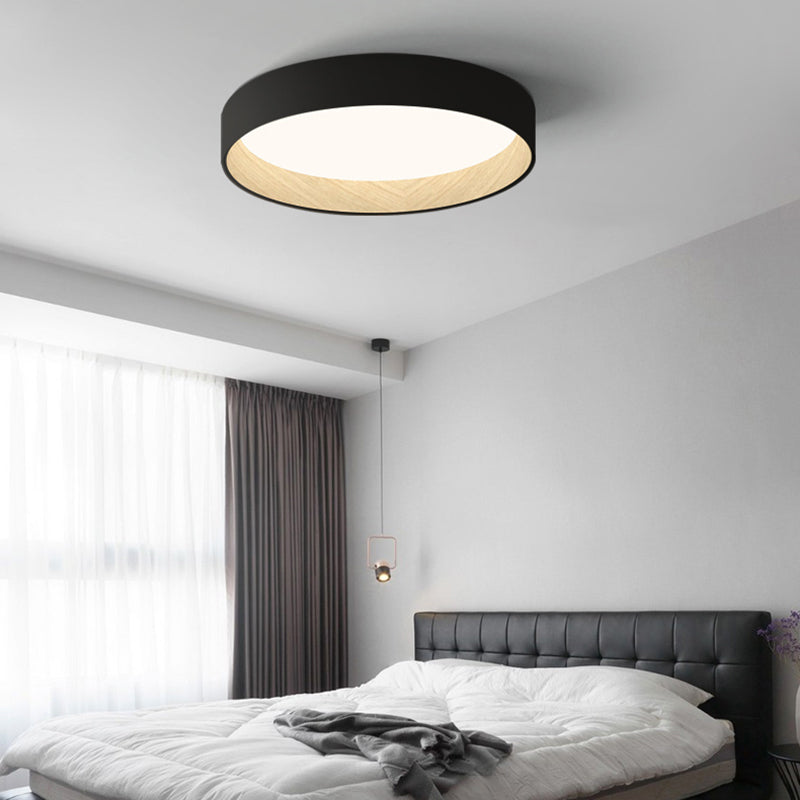 Arisha Moderne LED Plafoniere Metallo Bianca/Grigia/Nera Rotonda