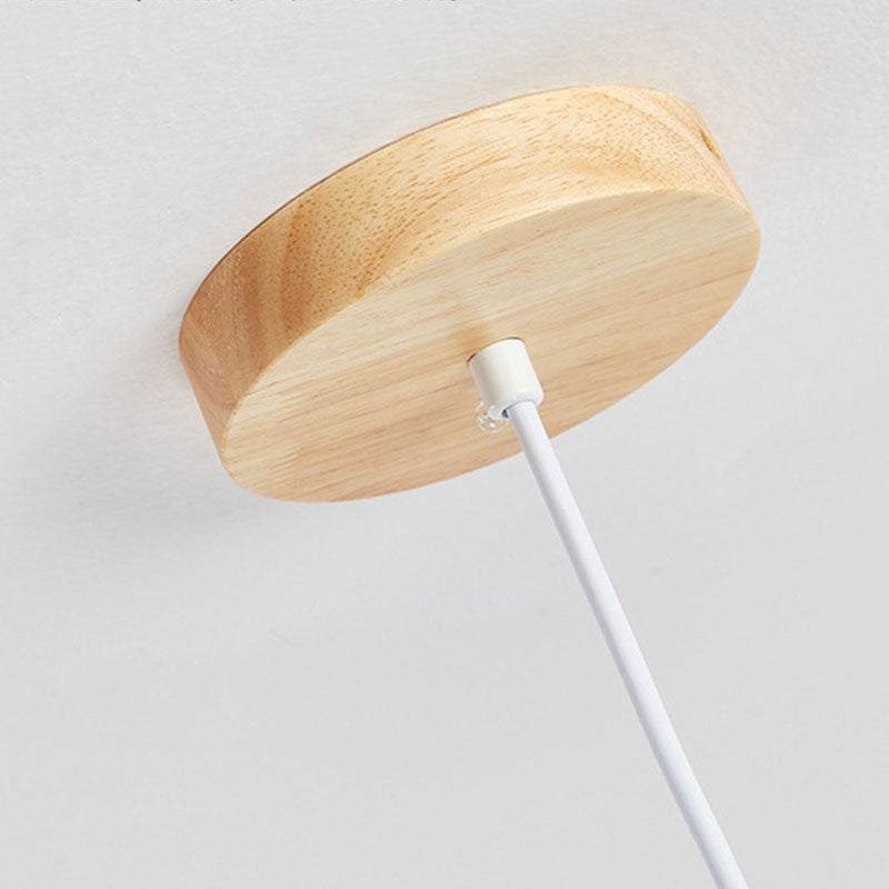 Muto Minimalismo LED Lampade a Sospensione Cilindrico/Legno Camera da Letto/Cucina