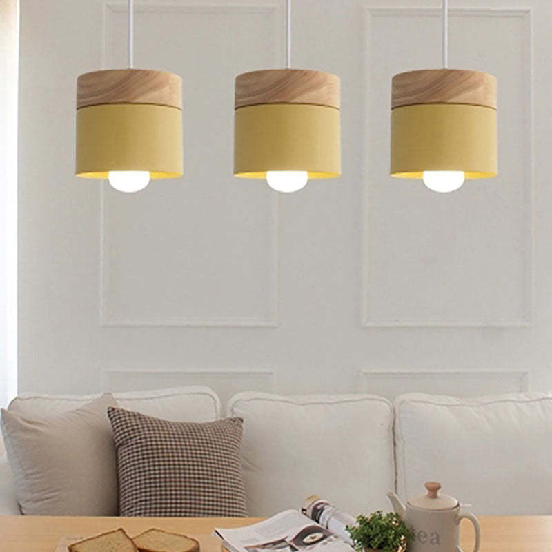 Valentina Nordiche Colorato LED Lampade a Sospensione Metallo/Legno Globo Soggiorno/Camera da Letto