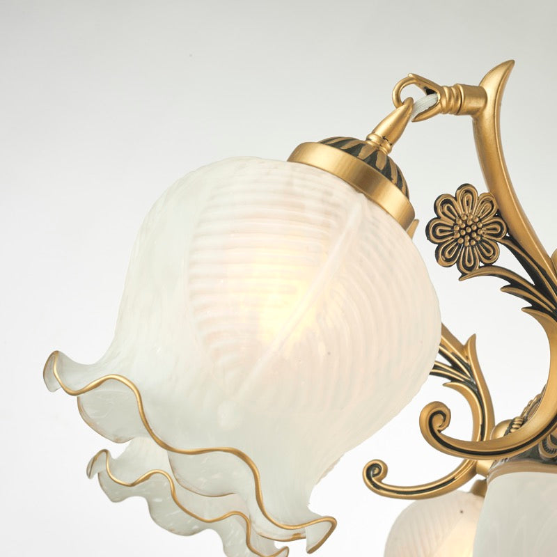 Arisha Bellissimo Design LED Applique Metallo Bianco Specchio Fiore Bagno/Soggiorno/Camera da Letto