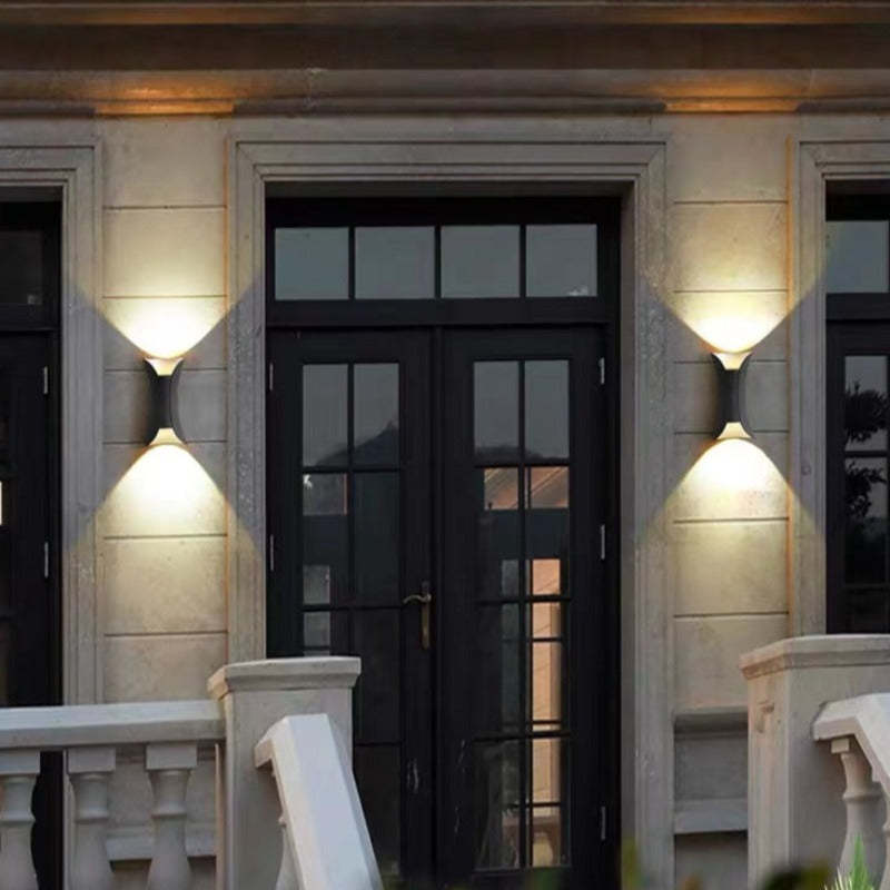 Ray Minimalismo LED Applique da Esterno Curva Montate Corridoio