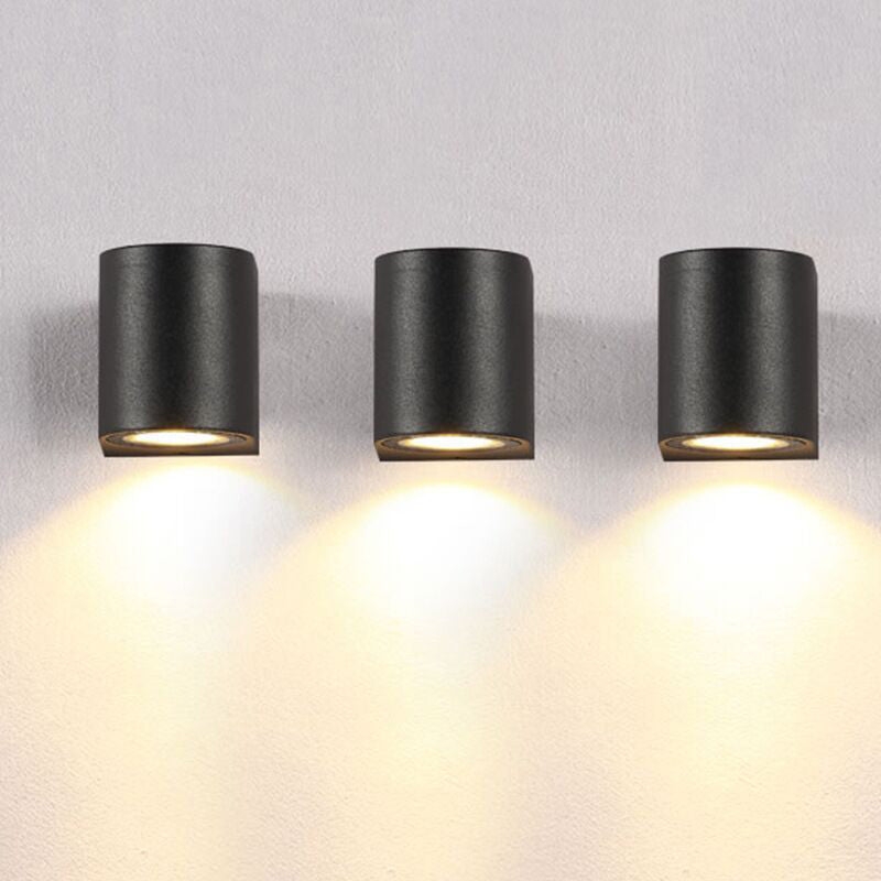 Ray Moderne LED Lampade da Esterno Metallo Nero Quadrato Minimalista
