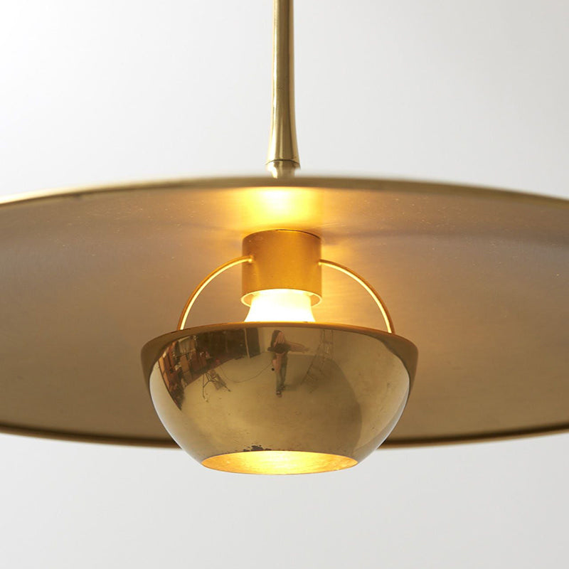 Arisha Minimalista LED UFO Lampada a Sospensione Metallo Oro Soggiorno/Camera da Letto