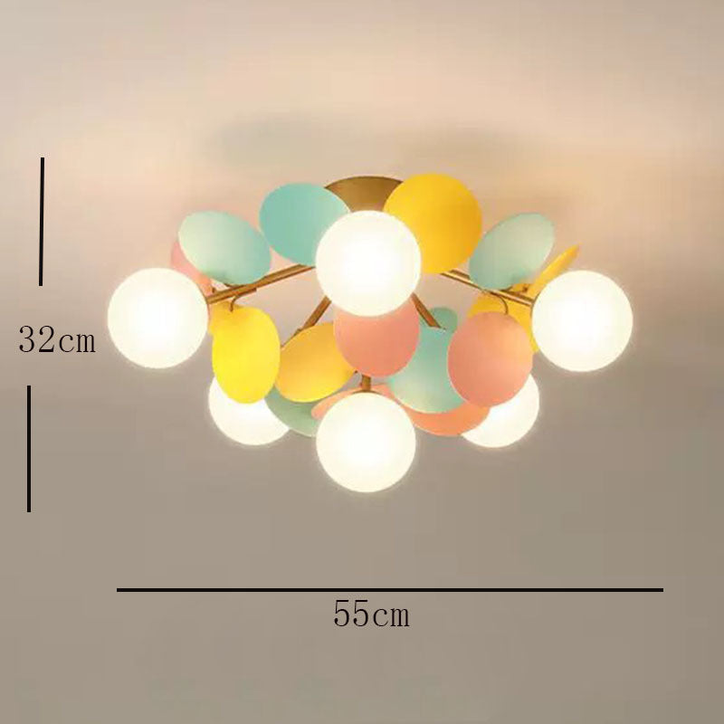 Arisha Moderna LED Design Grappolo Colorata Bianco/Verde/Rosso Bolla Plafoniera Metallo Acrilico Soggiorno/Camera da Letto