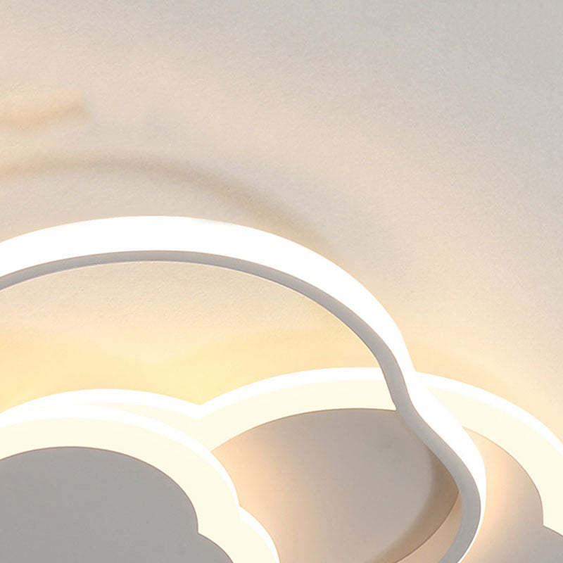 Arisha Moderne LED Plafoniere Cavo al Soffitto di Una Gru a Forma Nuvolosa Bianco/Rosa