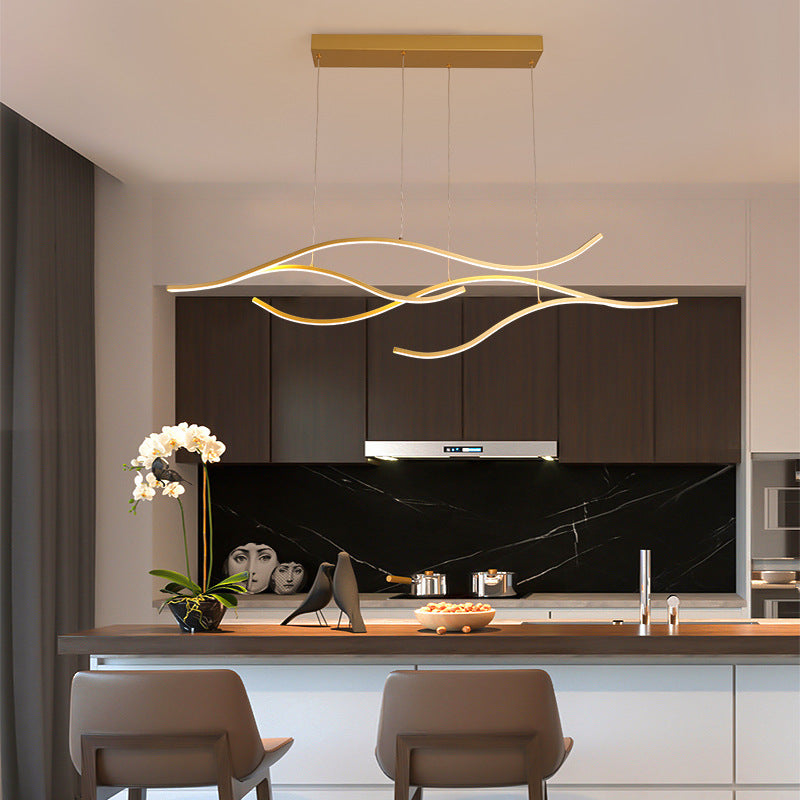 Arisha Moderni LED Lampade a Sospensione Nero/Oro Metallo Ristorante/Soggiorno/Camera da Letto