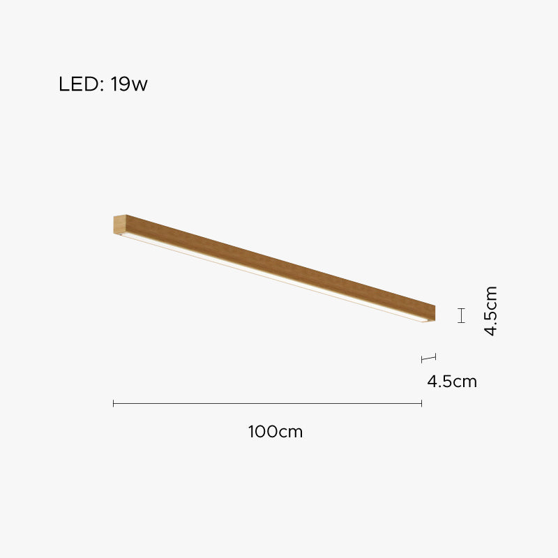 Arisha Moderna LED Plafoniera Legno Acrilico Lineare Soggiorno/Camera da Letto