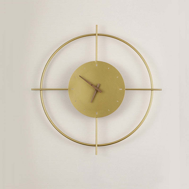 Arisha Moderna Design LED Applique Metallo Acrilico Orologio Oro/Nero Soggiorno/Camera da Letto