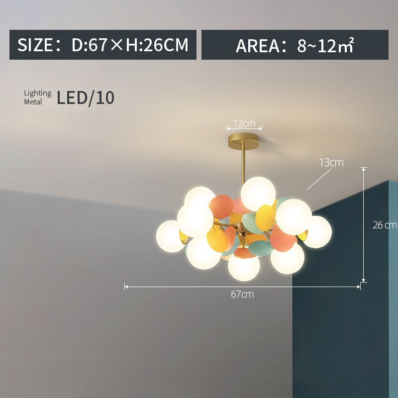 Arisha Moderni Bellissimi Soffitto LED Lampadari Acrilico Vetro