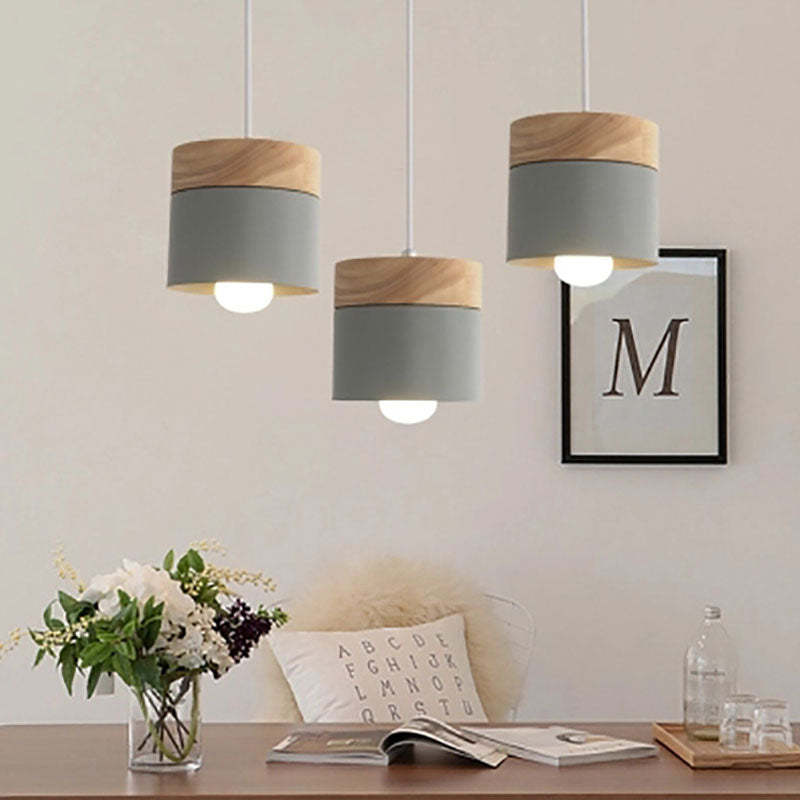 Valentina Nordiche Colorato LED Lampade a Sospensione Metallo/Legno Globo Soggiorno/Camera da Letto