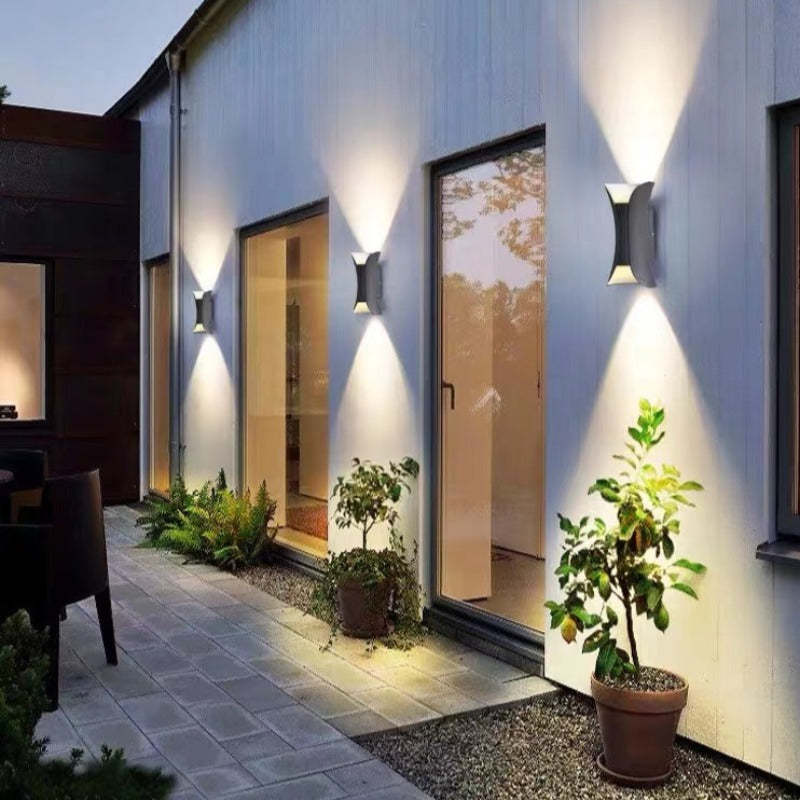Ray Minimalismo LED Applique da Esterno Curva Montate Corridoio
