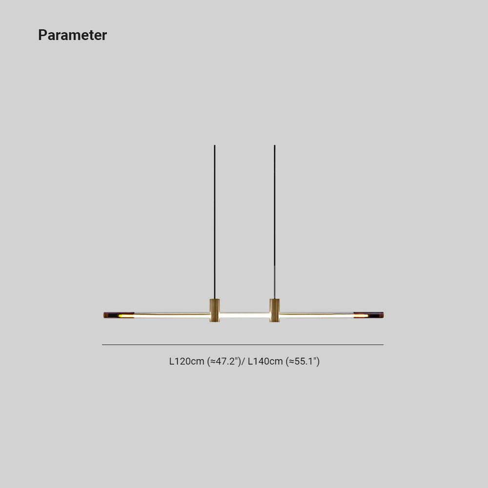 Arisha Minimalista LED Lampade a Sospensione Metallo/Acrilico Lineare Sara da Pranzo/Bar