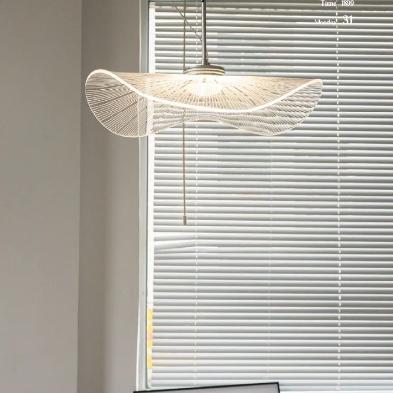 Ritta Design Foglia Metallo Acrilico LED Lampade a Sospensione Camera da Letto