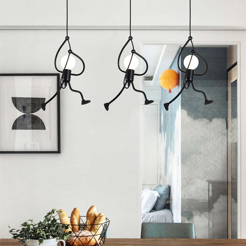 Arisha LED Ferro Speciale Design Uomo Lampada a Sospensione
