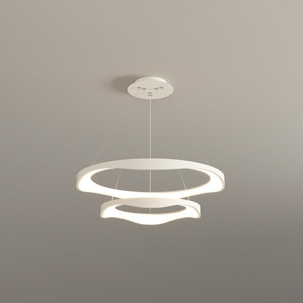Arisha Moderna LED Lampada a Sospensione Nero/Banco Rotondo Sala da Pranzo