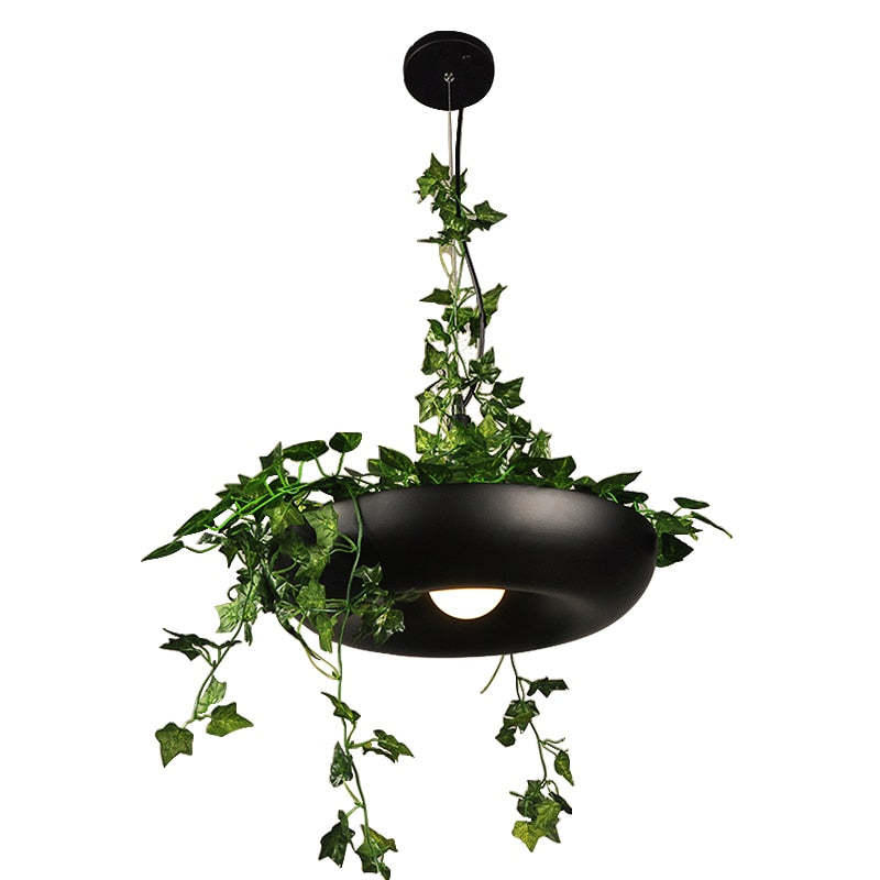 Ritta Moderno LED Lampade a Sospensione Vaso di Fiori Metallo Nero/Verde/Bianco Soggiorno/Camera da Letto/Sala da Pranzo/Caffè