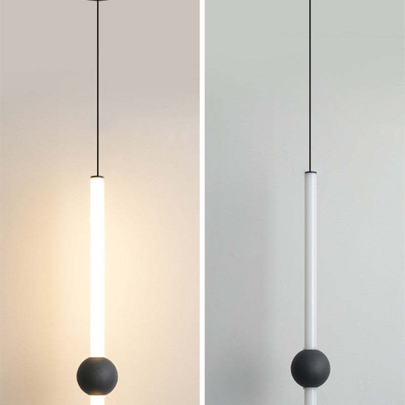 Arisha Lampade a Sospensione Vetro Globo Lineare Camera da Letto Minimalista LED