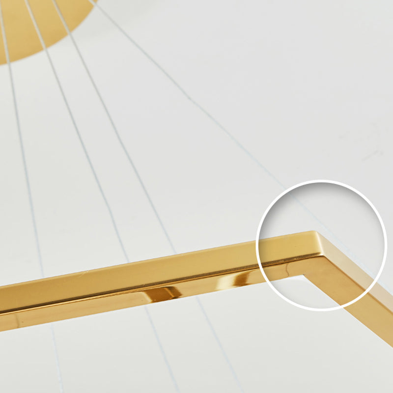 Arisha Minimalista LED Lampada a Sospensione Metallo Oro DIY Geometria Soggiorno/Camera da Letto