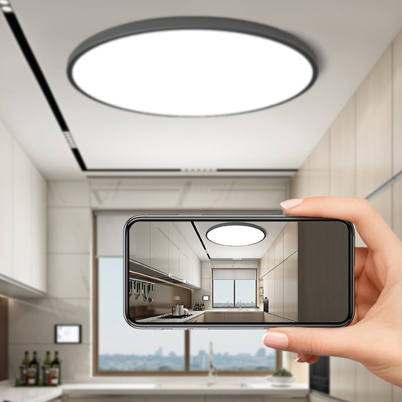 Arisha Moderne LED Plafoniere Soffitto Bianche/Nere Rotonde Bagni