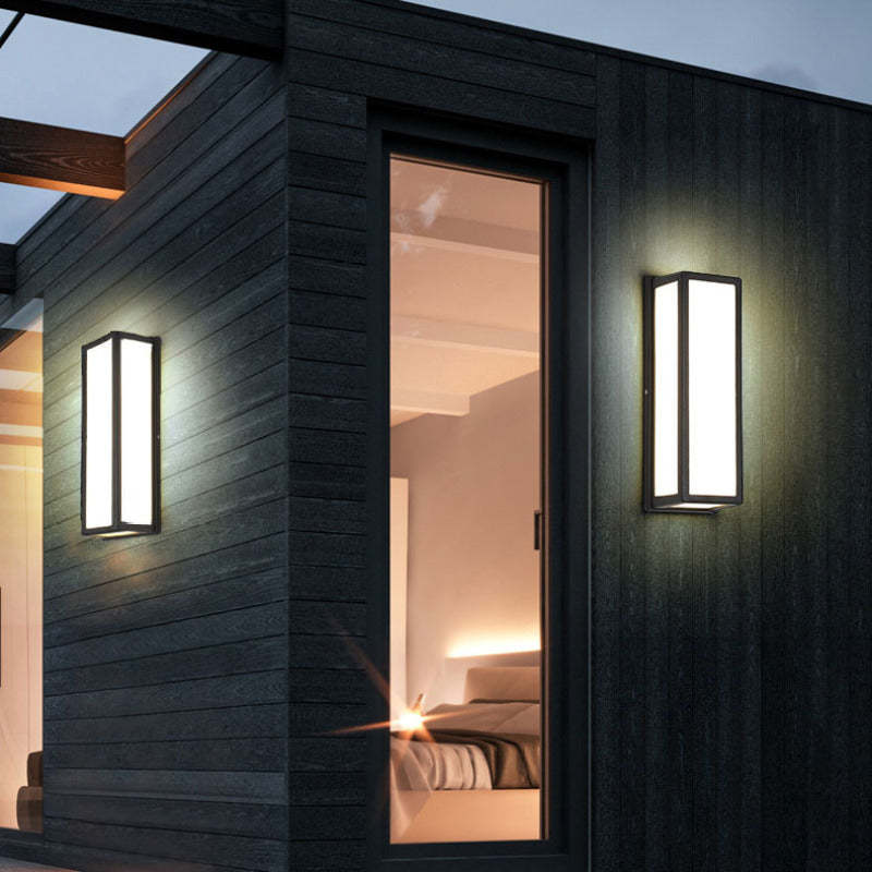 Ray Moderne LED Lampade da Esterno Metallo/Acrilico Nero Impermeabile