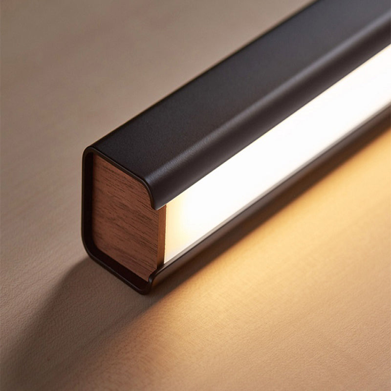 Arisha Minimalista LED Lampada a Sospensione Metallo/Legno Lineare Dimmerabile Soggiorno/Camera da Letto