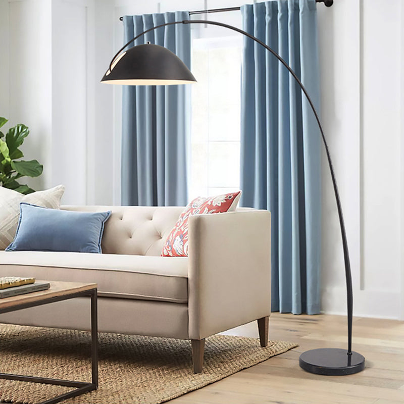 Avi Moderna LED Lampada da Terra Metallo Canna da Pesca Nero Soggiorno/Camera da Letto