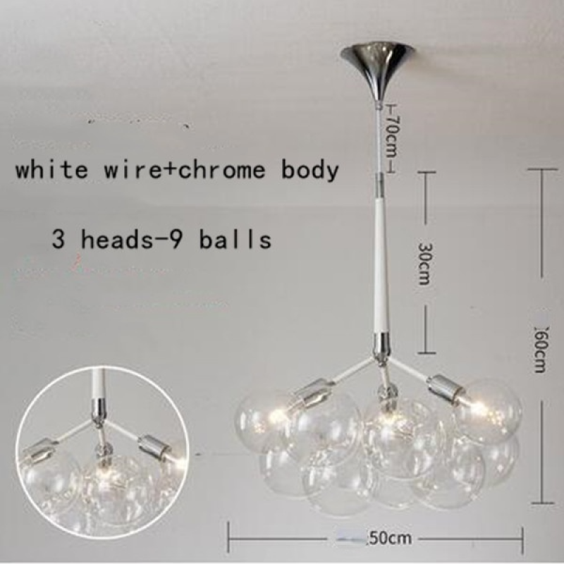 Valentina Decorativo LED Lampade a Sospensione Bianche/Nere/Caffè Bolle Soggiorno/Camera da Letto