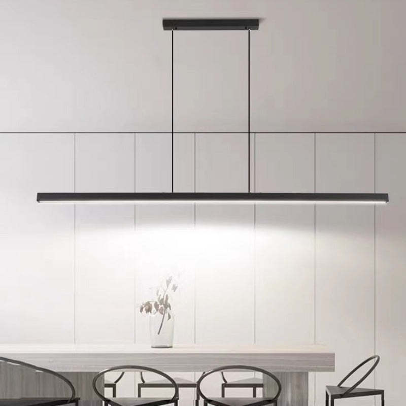 Arisha Moderna LED Lampada a Sospensione Metallo Nero/Marrone Lineare