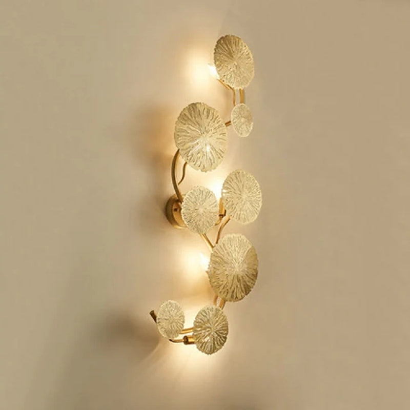 Knox Bellissimo LED Applique Rotonda Metallo Oro Ufficio/Caffè/Soggiorno/Camera da Letto
