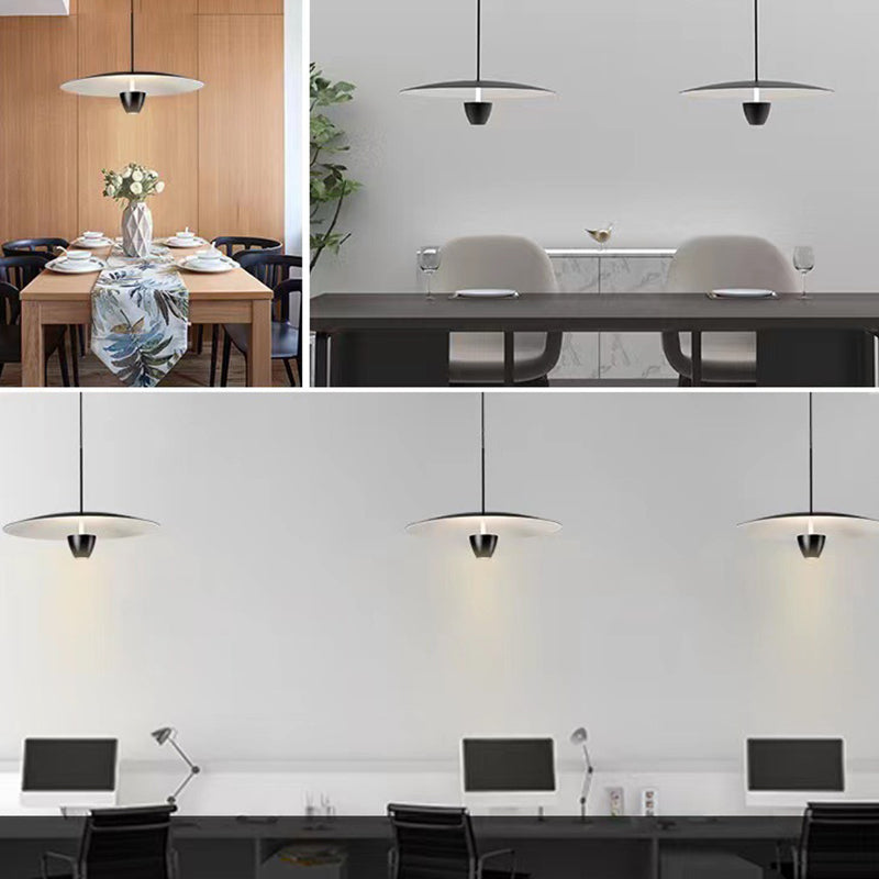 Arisha Moderno LED Lampada a Sospensione Metallo Nera Sala da Pranzo/Soggiorno/Camera da Letto