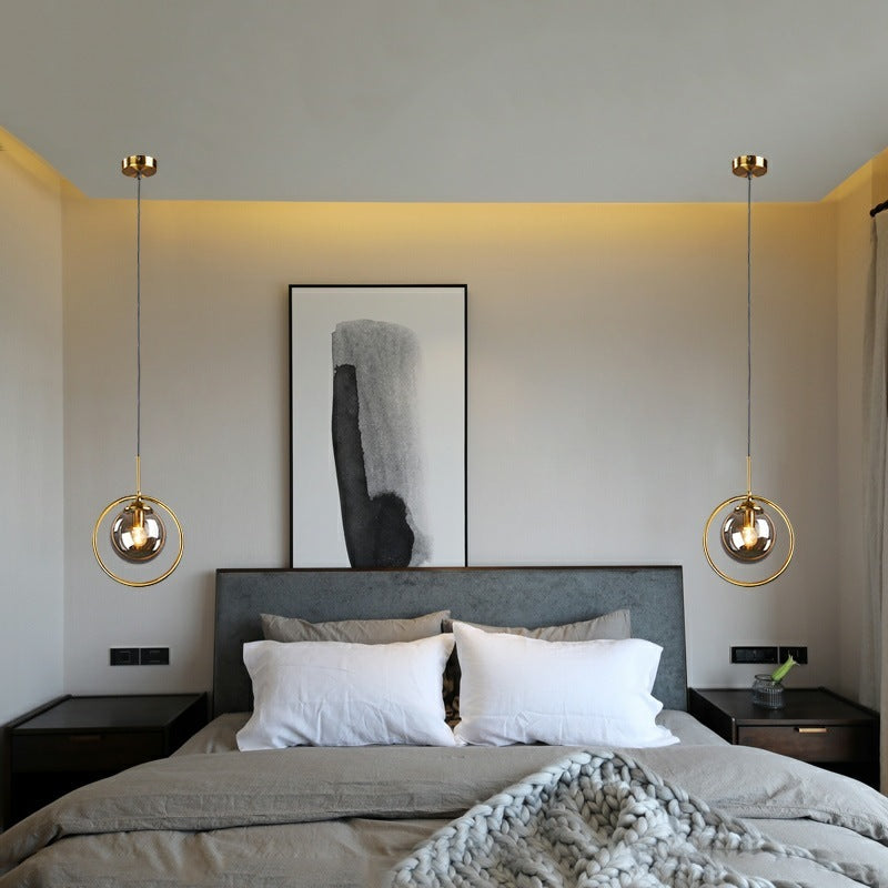 Valentina Moderni Semplice LED Lampada a Sospensione Sferico Semplice Vetro/Metallo Soggiorno/Camera da Letto