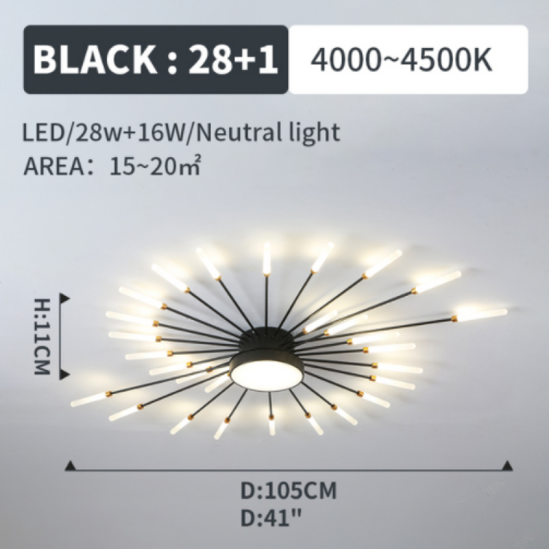 Arisha Moderna LED Plafoniera Fuochi Artificiali Decorazione della Casa Soggiorno/Camera da Letto