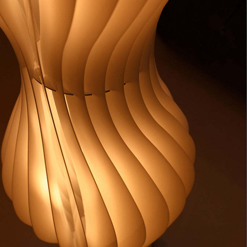 Mira Moderno LED Lampade da Terra Artistico Acrilico Bianco Onda Soggiorno/Camera da Letto