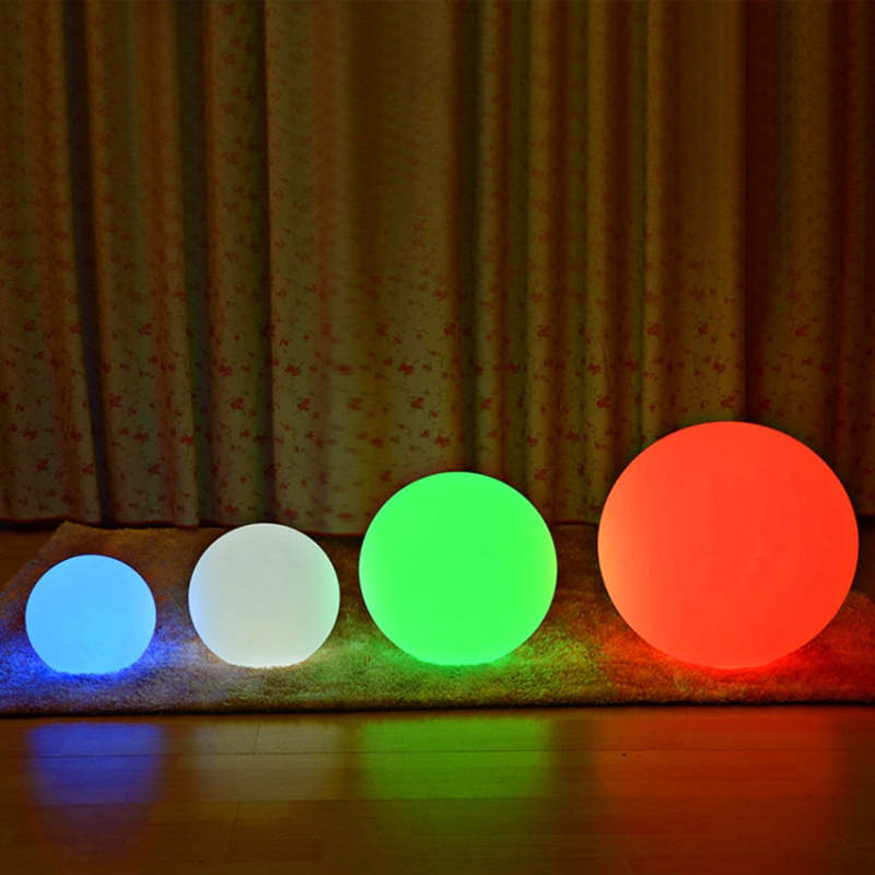 Aria Design LED Luce da Esterno Lampada da Terra Impermeabile Bianco Sfera Acrilico