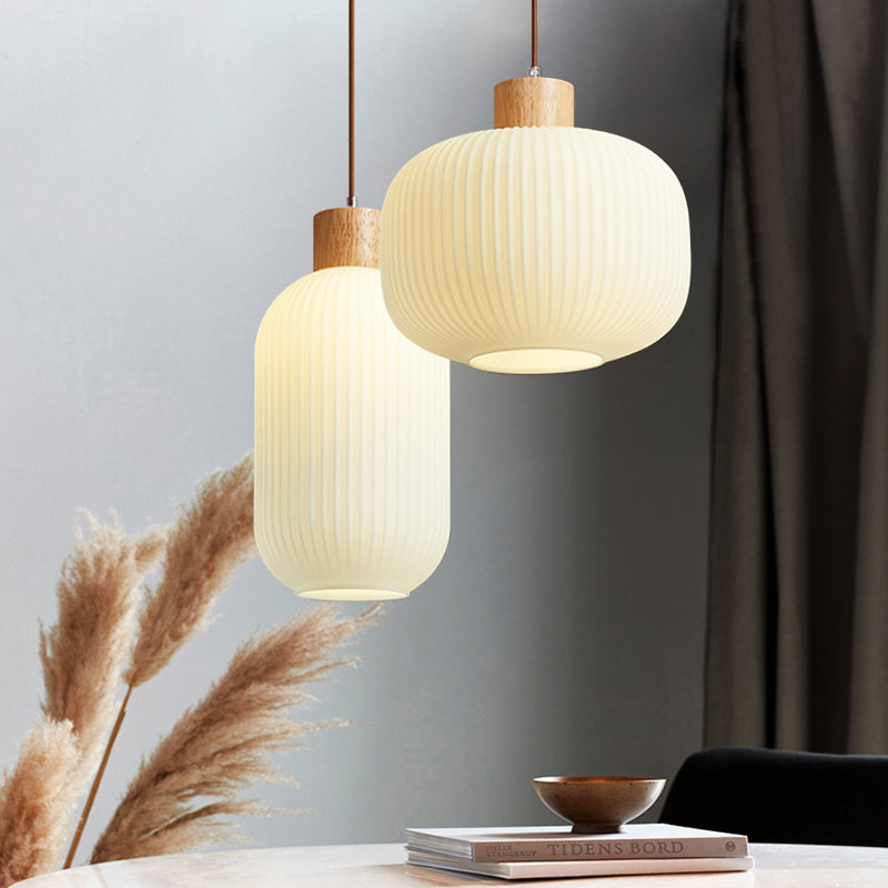 Muto Moderno Legno/Vetro Lampade a Sospensione Bianco Soggiorno Camera da Letto