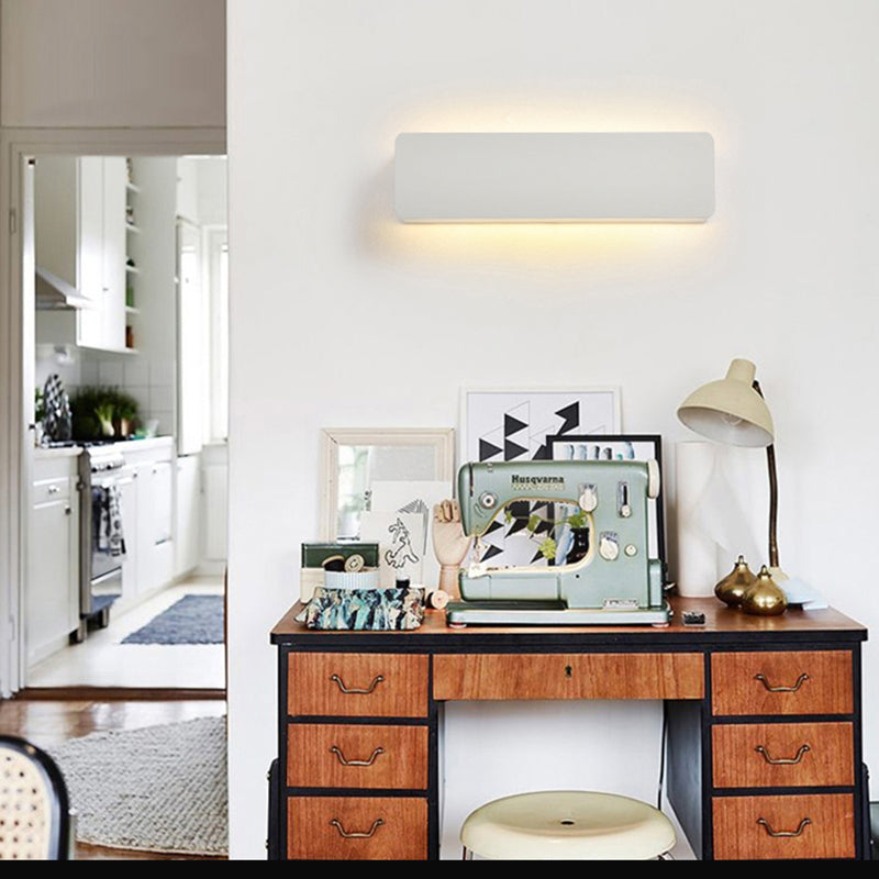 Ray Moderne LED Applique da Interno Metallo Bianco Ruotabile