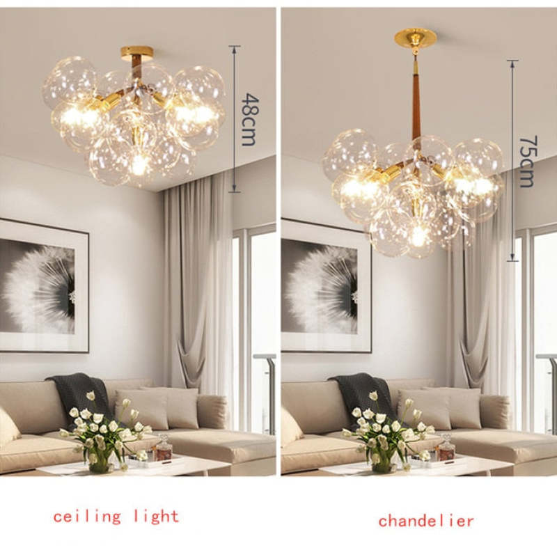 Valentina Decorativo LED Lampade a Sospensione Bianche/Nere/Caffè Bolle Soggiorno/Camera da Letto
