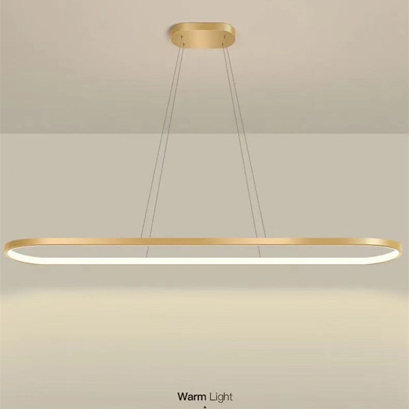 Arisha Lampada a Sospensione Nero/Bianco/Oro Ovale Minimalista Appeso