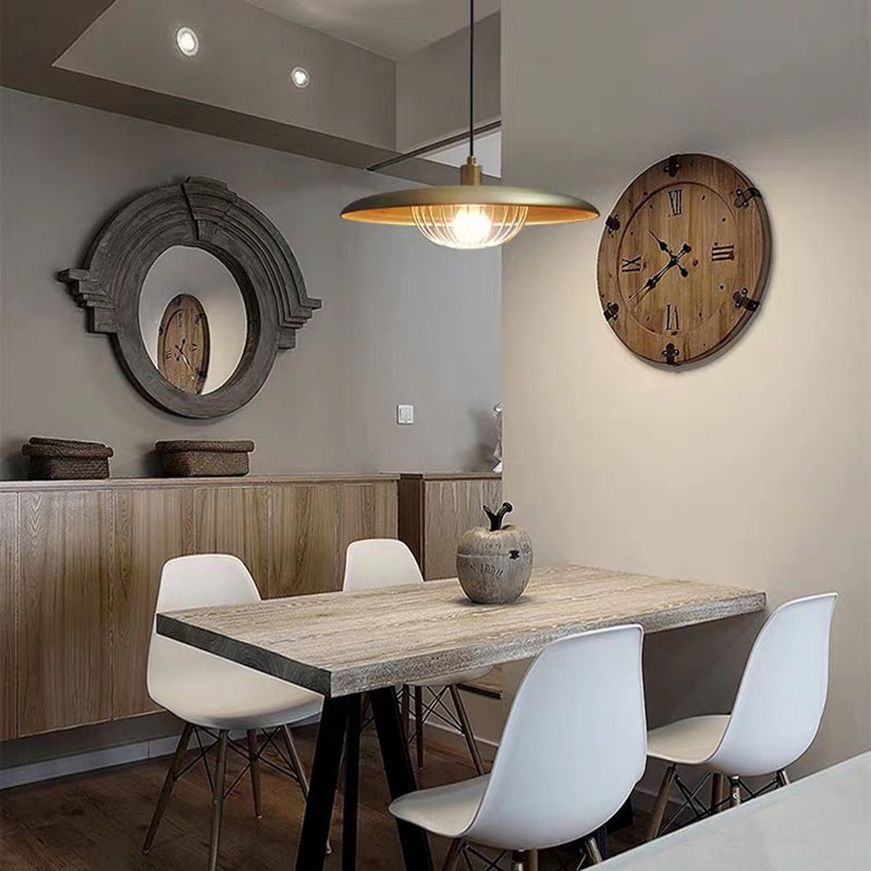 Arisha Moderno LED Lampada a Sospensione Metallo Oro/Marrone/Grigio/Nero/Legno Sala da Pranzo/Soggiorno/Camera da Letto