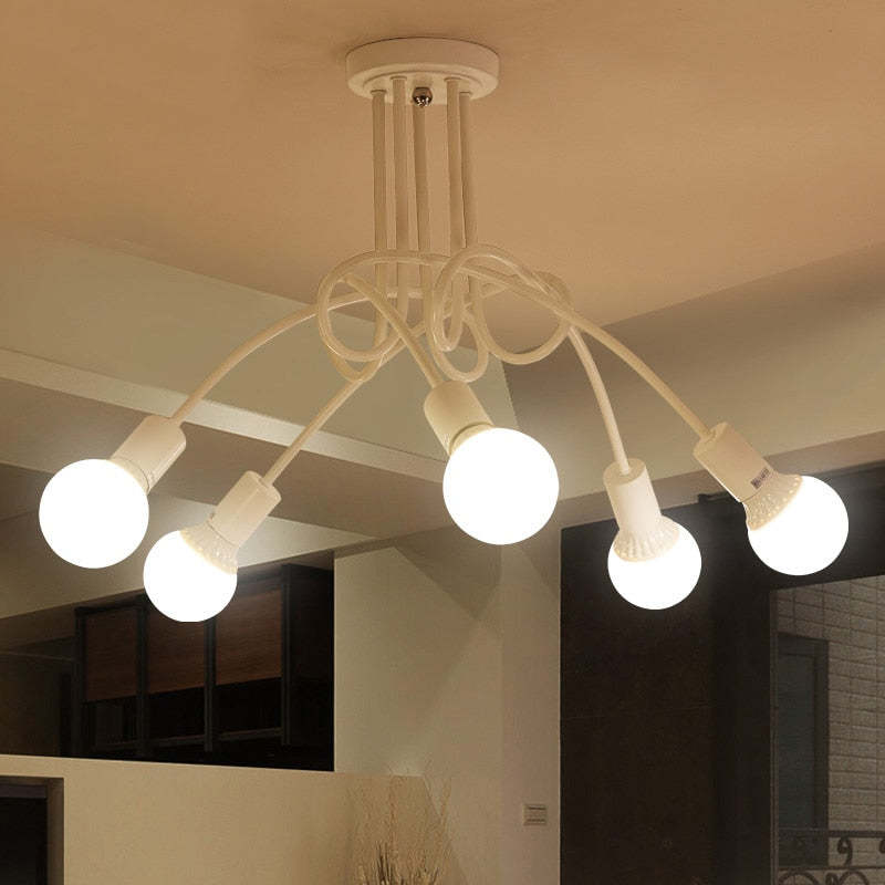 Valentina Moderno LED Speciale Lineare Curva Metallo Plafoniere Sala da Pranzo/Soggiorno