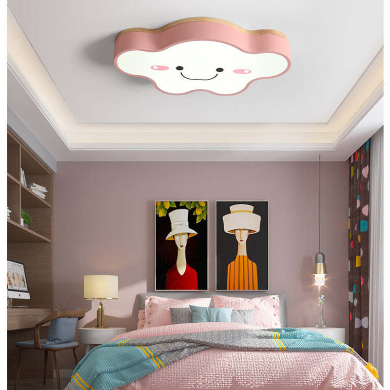 Arisha Moderno LED Plafoniera Cartone Animato Nuvole Verde/Bianca/Rosa Soggiorno/Camera da Letto